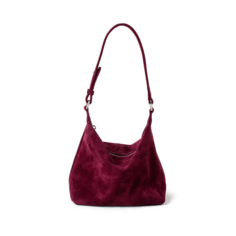 Scarlet Suede Hobo